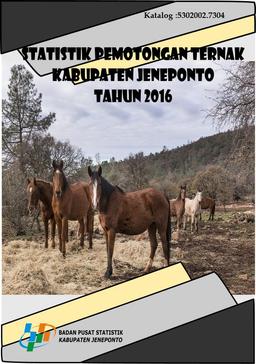 Cutting Livestock Statistics Of Jeneponto 2016